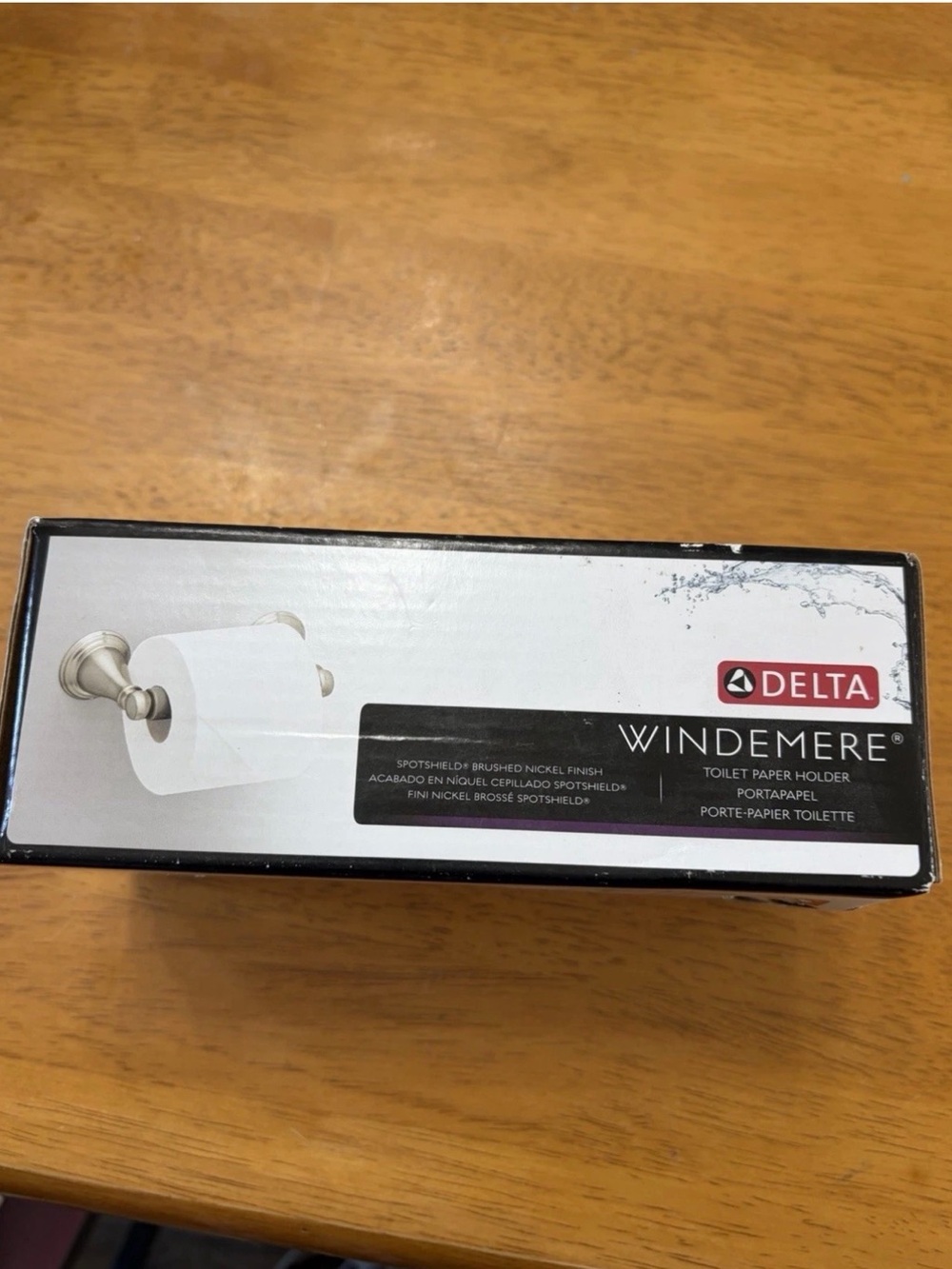 Delta Wall-Mount Windemere Brush Nickel Toiler-Paper Holder New In Box